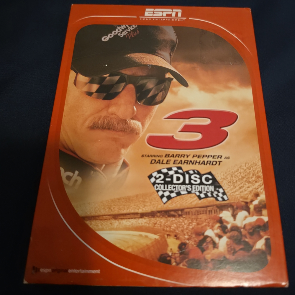 ESPN "3" Dale Earnhardt Movie DVD - Orange Cover